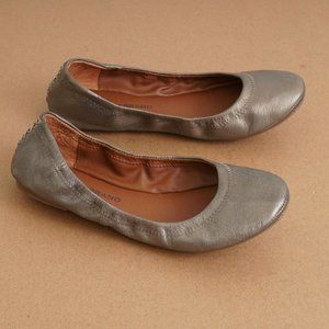 Lucky Brand Emmie Womens Ballet Flats Bronze Metal
